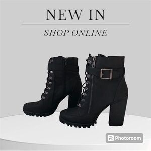 NWOT Just Fab Black Booties